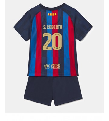 Barcelona Sergi Roberto #20 Hjemmedraktsett Barn 2022-23 Kortermet (+ Korte bukser)